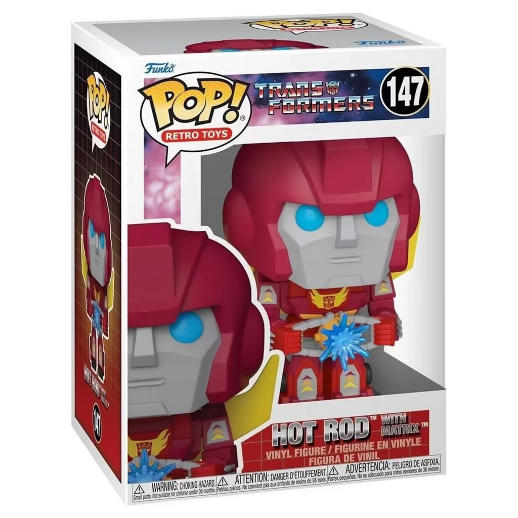 FUNKO POP! RETRO TOYS TRANSFORMERS HOT ROD WITH MATRIX no147