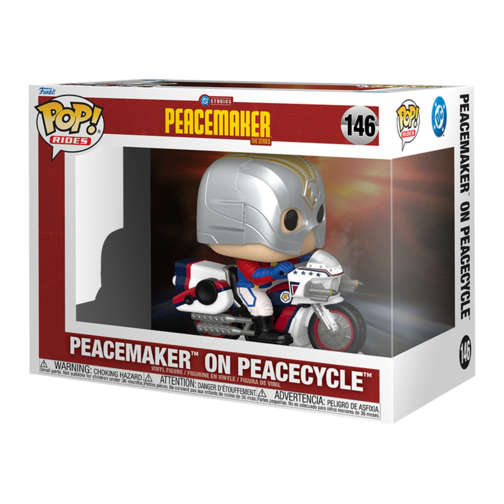 FUNKO POP! RIDES TELEVISION DC PEACEMAKER THE SERIES PEACEMAKER ON PEACECYCLE no146