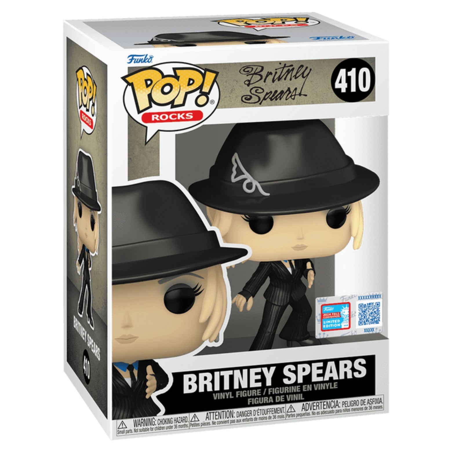 FUNKO POP! ROCKS BRITNEY SPEARS BRITNEY SPEARS FUNKO 2024 FALL CONVENTION LIMITED EDITION no410