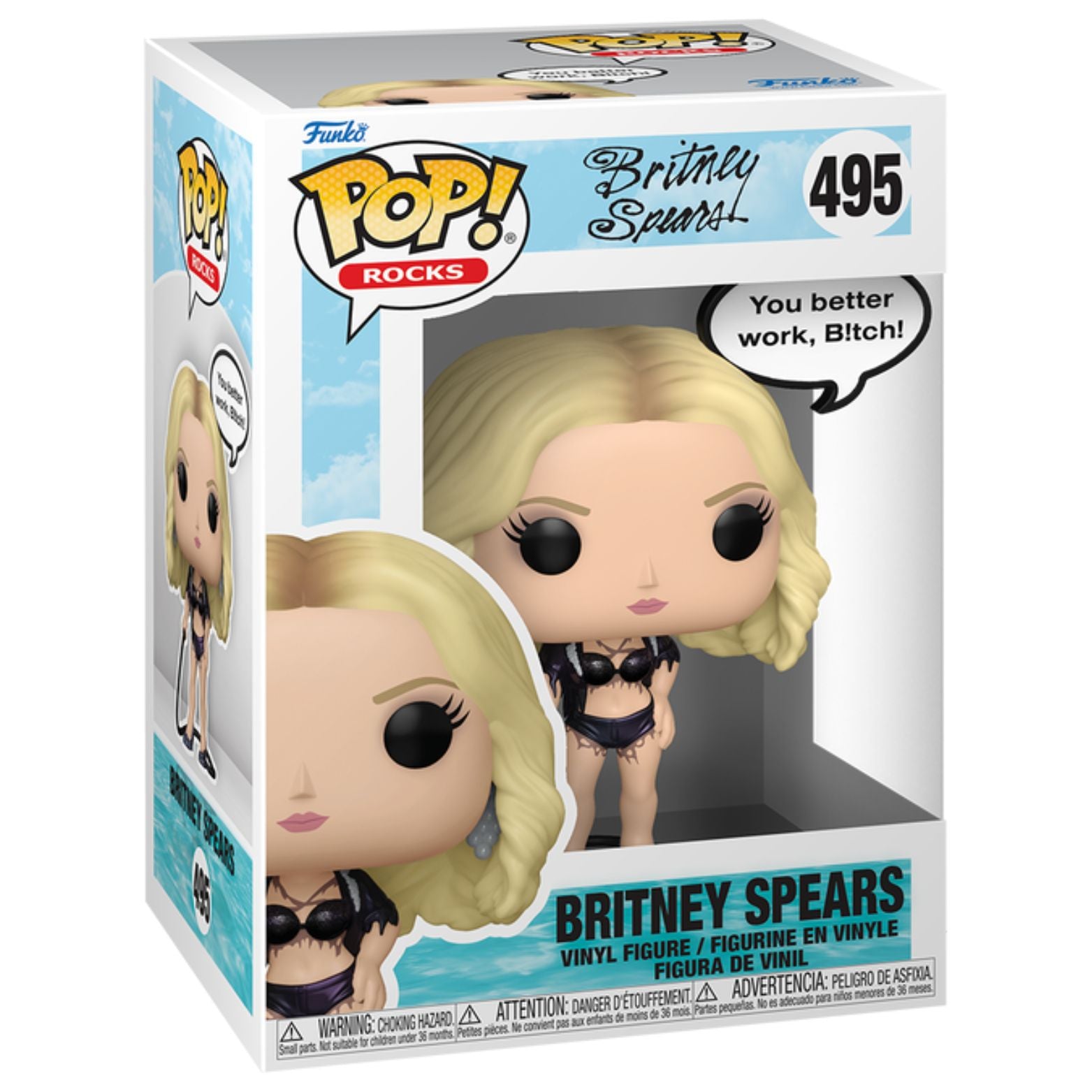 FUNKO POP! ROCKS BRITNEY SPEARS YOU BETTER WORK no495