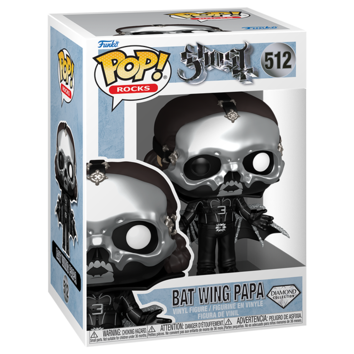 FUNKO POP! ROCKS GHOST BAT WING PAPA DIAMOND COLLECTION no512