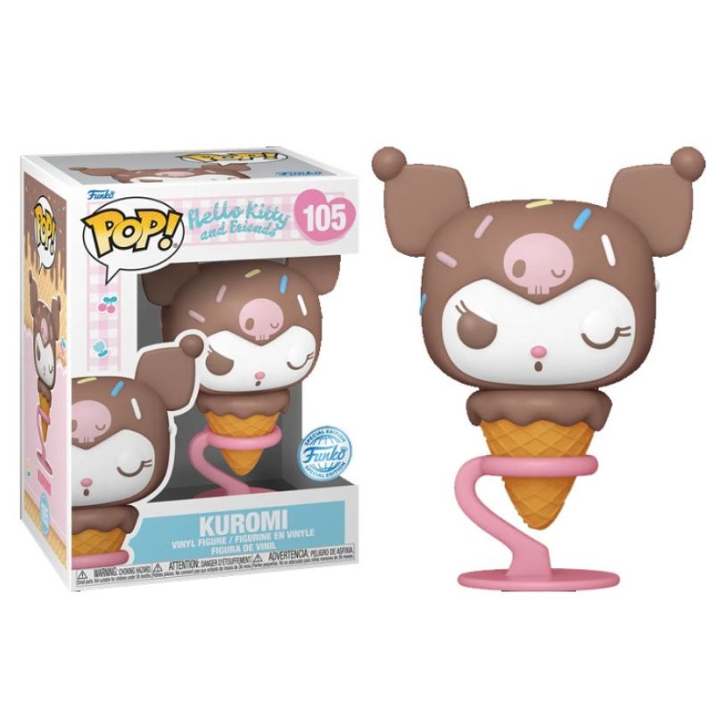 FUNKO POP! SANRIO HELLO KITTY AND FRIENDS KUROMI ICE CREAM CONE FUNKO SPECIAL EDITION no105