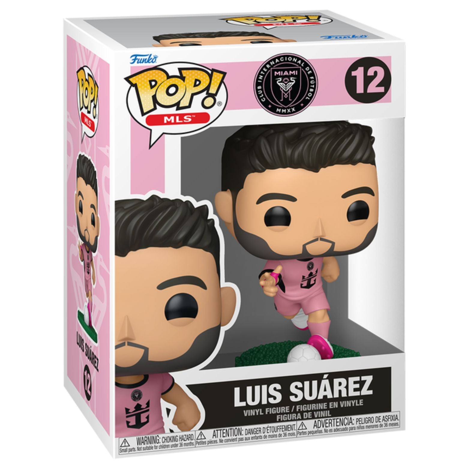 FUNKO POP! SOCCER FOOTBALL MLS MIAMI INTER LUIS SÚAREZ no12