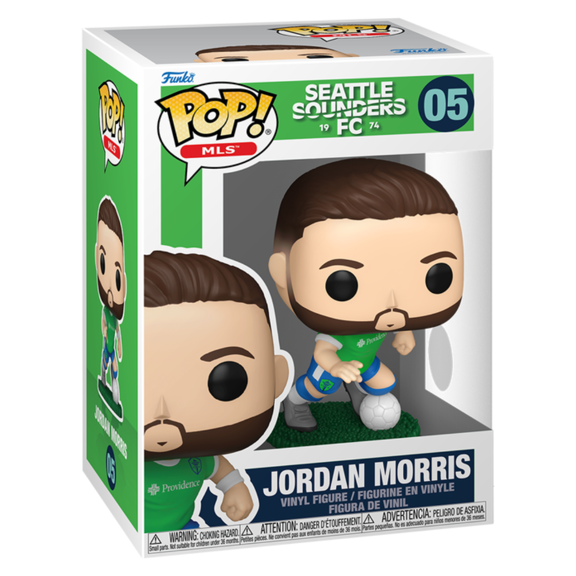 FUNKO POP! SOCCER FOOTBALL MLS SEATTLE SOUNDERS FC JORDAN MORRIS no05