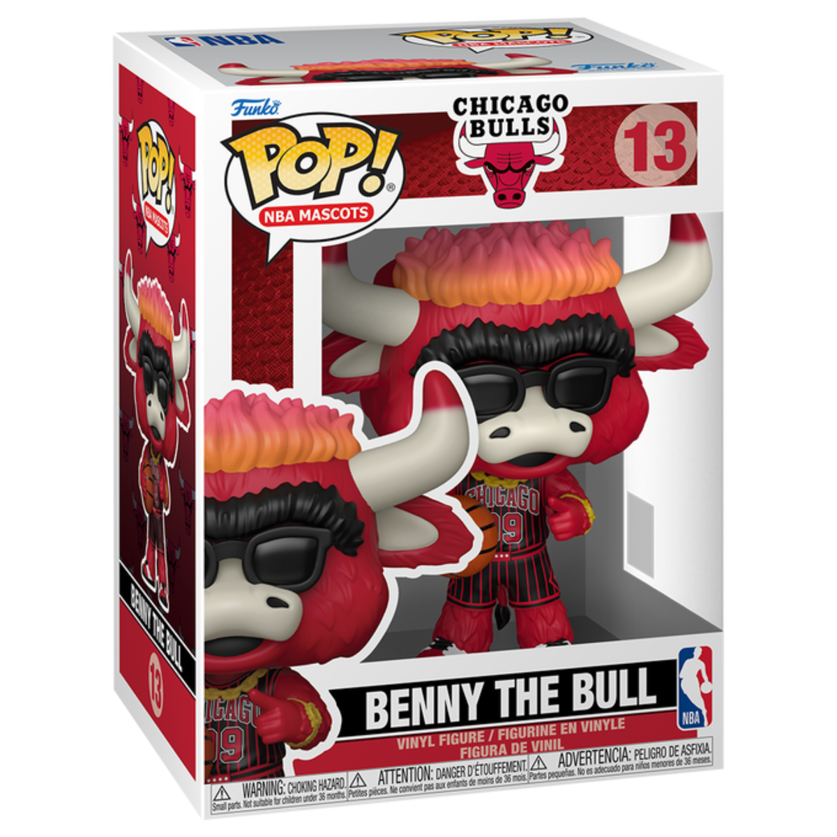 FUNKO POP! SPORTS NBA MASCOTS BULLS BENNY THE BULL no13