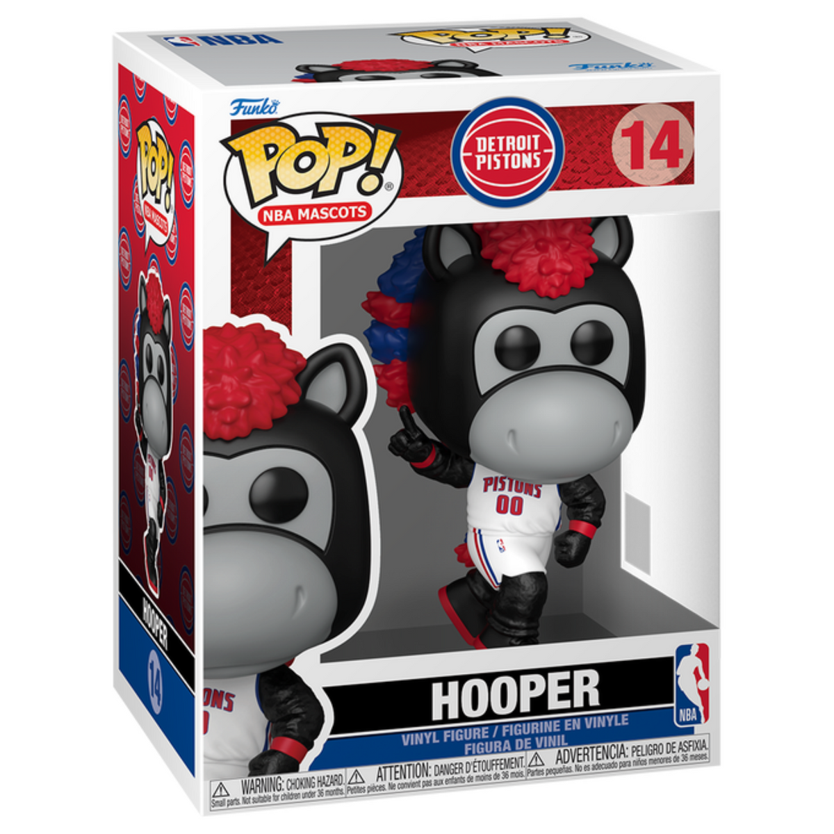 FUNKO POP! SPORTS NBA MASCOTS DETROIT PISTONS HOOPER no14