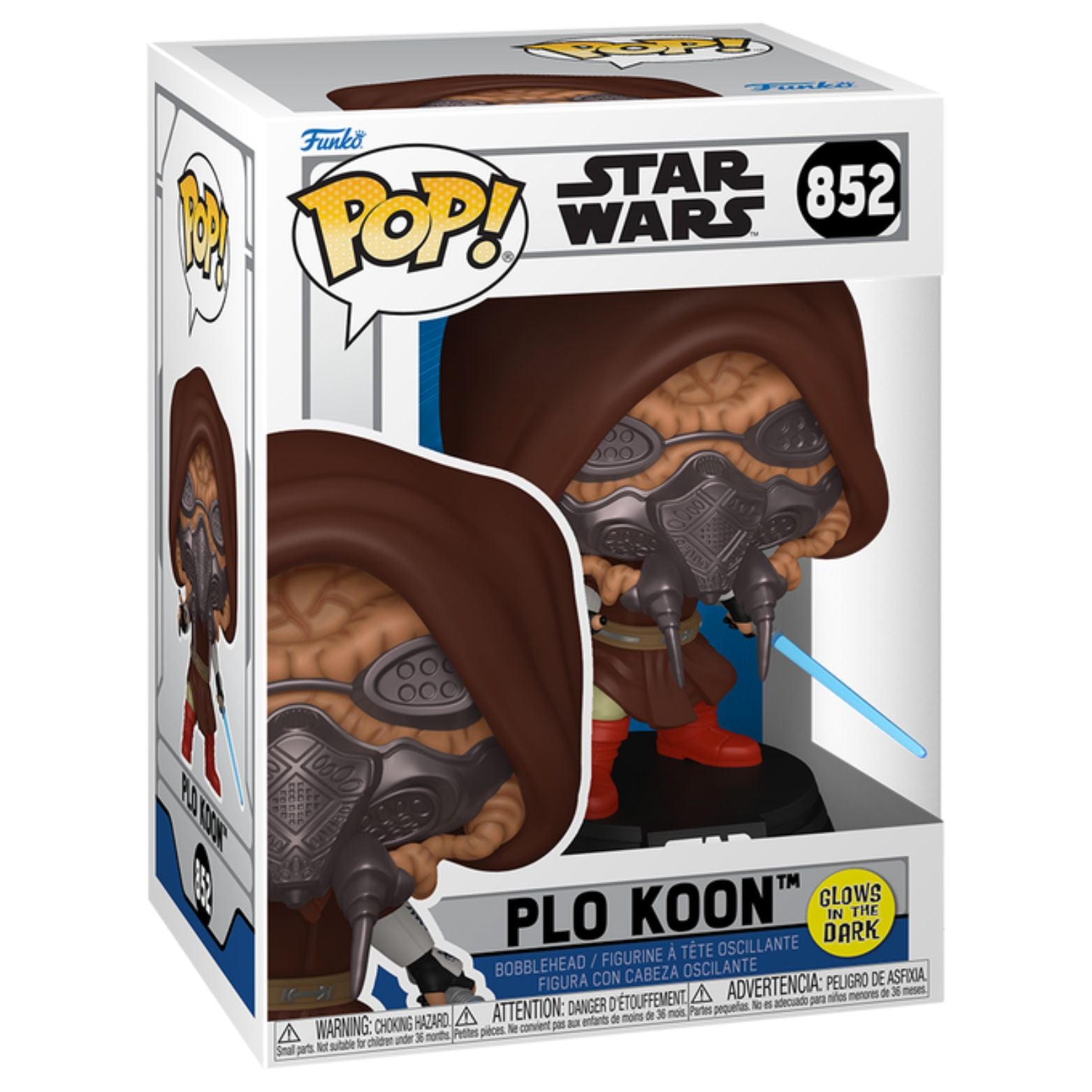 FUNKO POP! STAR WARS ANIMATION PLO KOON GITD no852