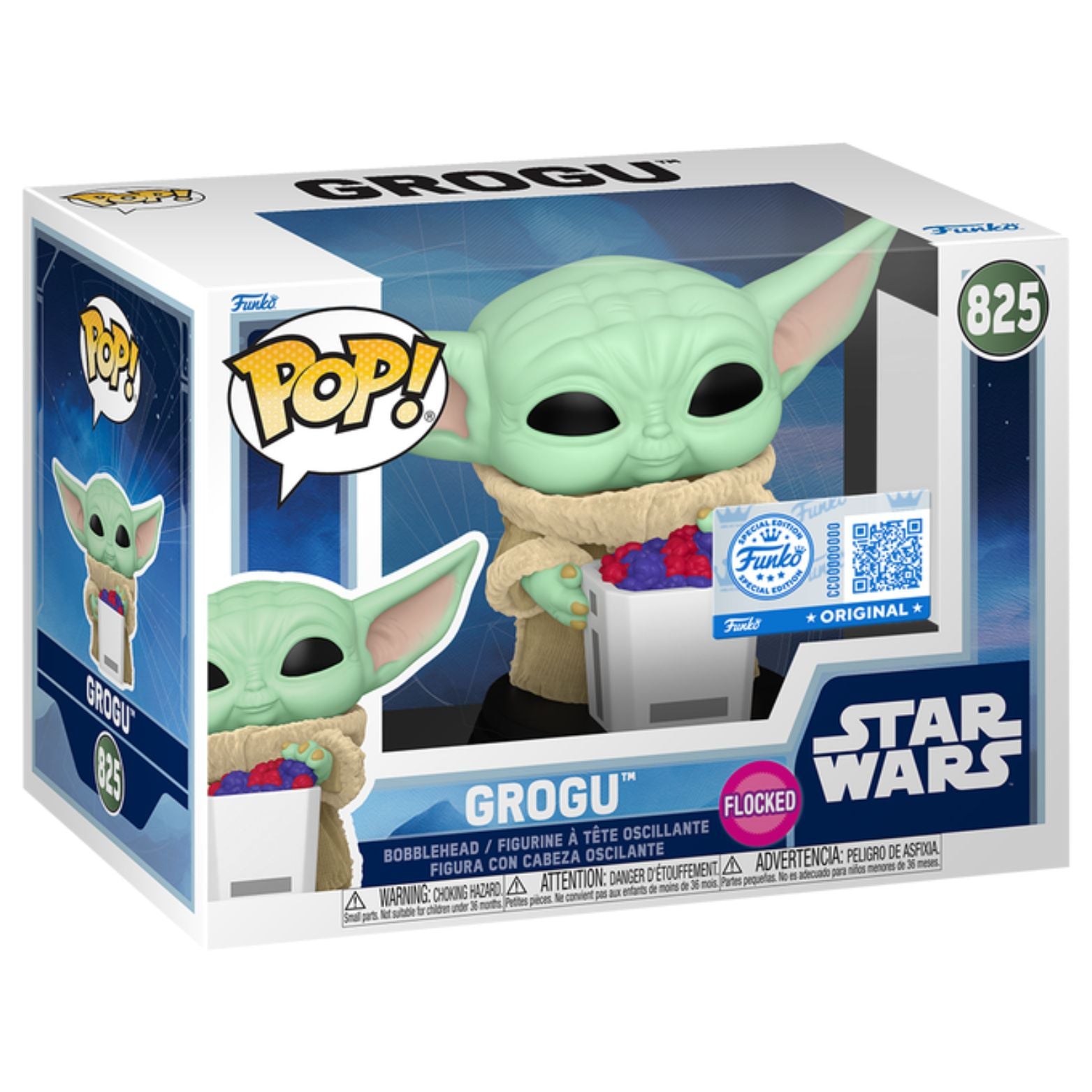 FUNKO POP! STAR WARS GROGU FLOCKED FUNKO SPECIAL EDITION no825