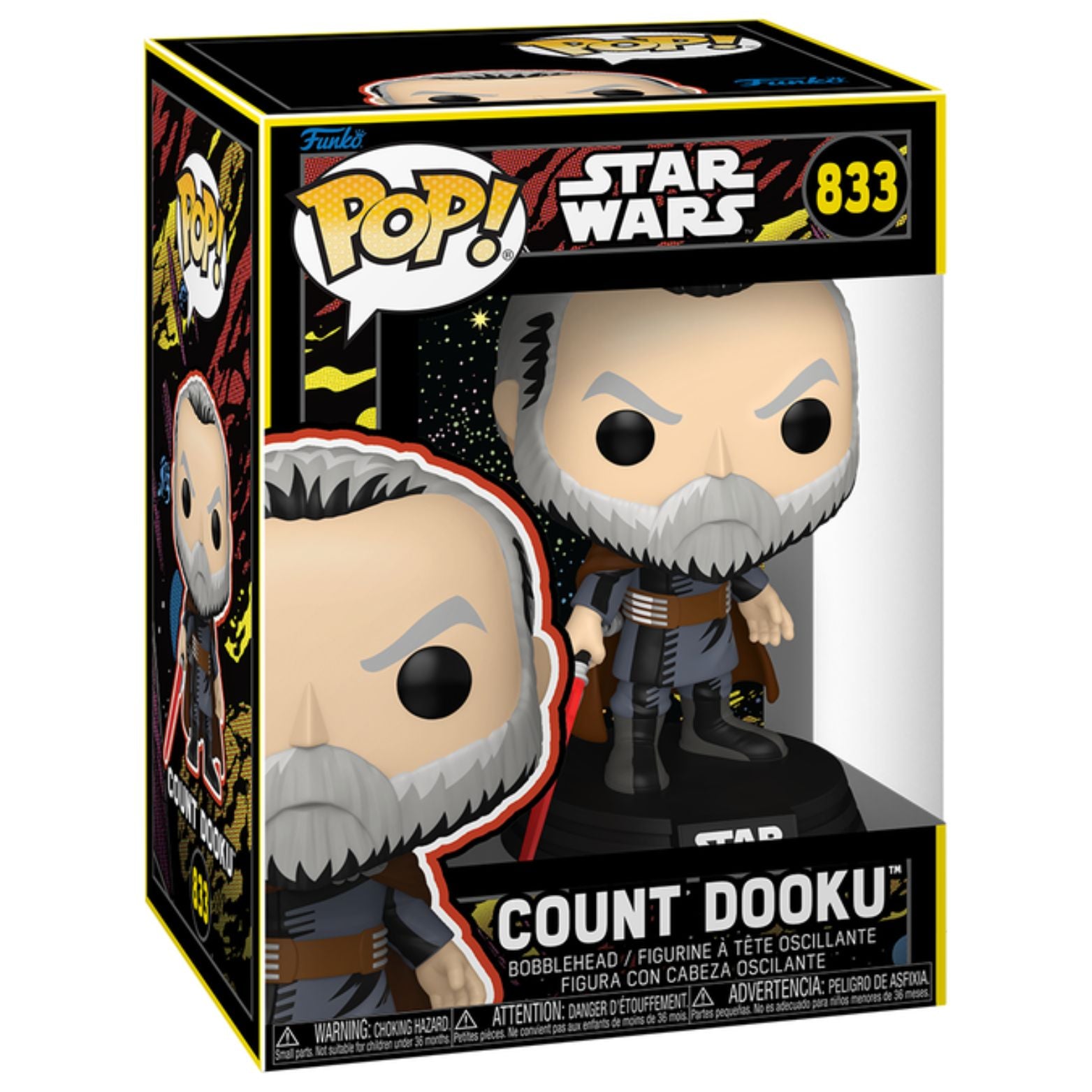FUNKO POP! STAR WARS MACE COUNT DOOKU RETRO no833