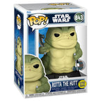 FUNKO POP! STAR WARS THE MANDALORIAN AND GROGU ROTTA THE HUTT GITD no843