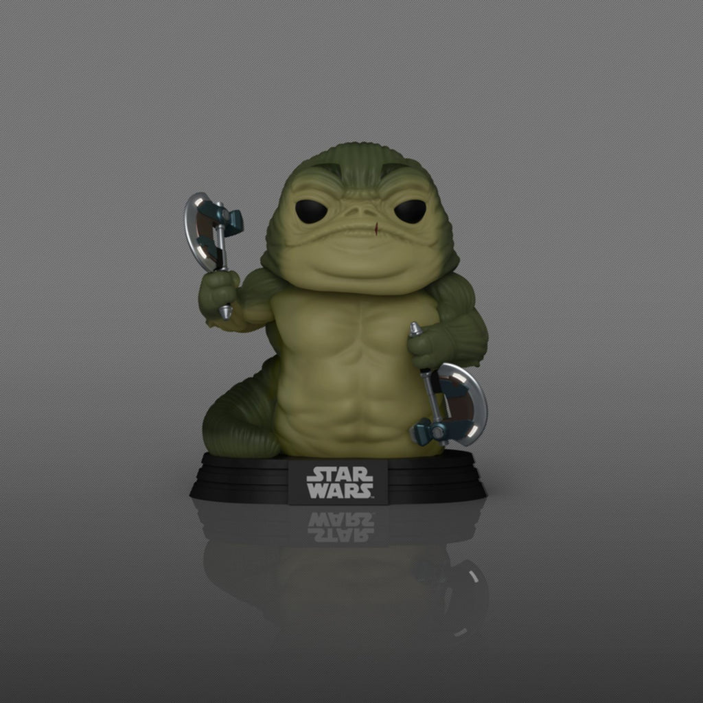 FUNKO POP! STAR WARS THE MANDALORIAN AND GROGU ROTTA THE HUTT GITD no843