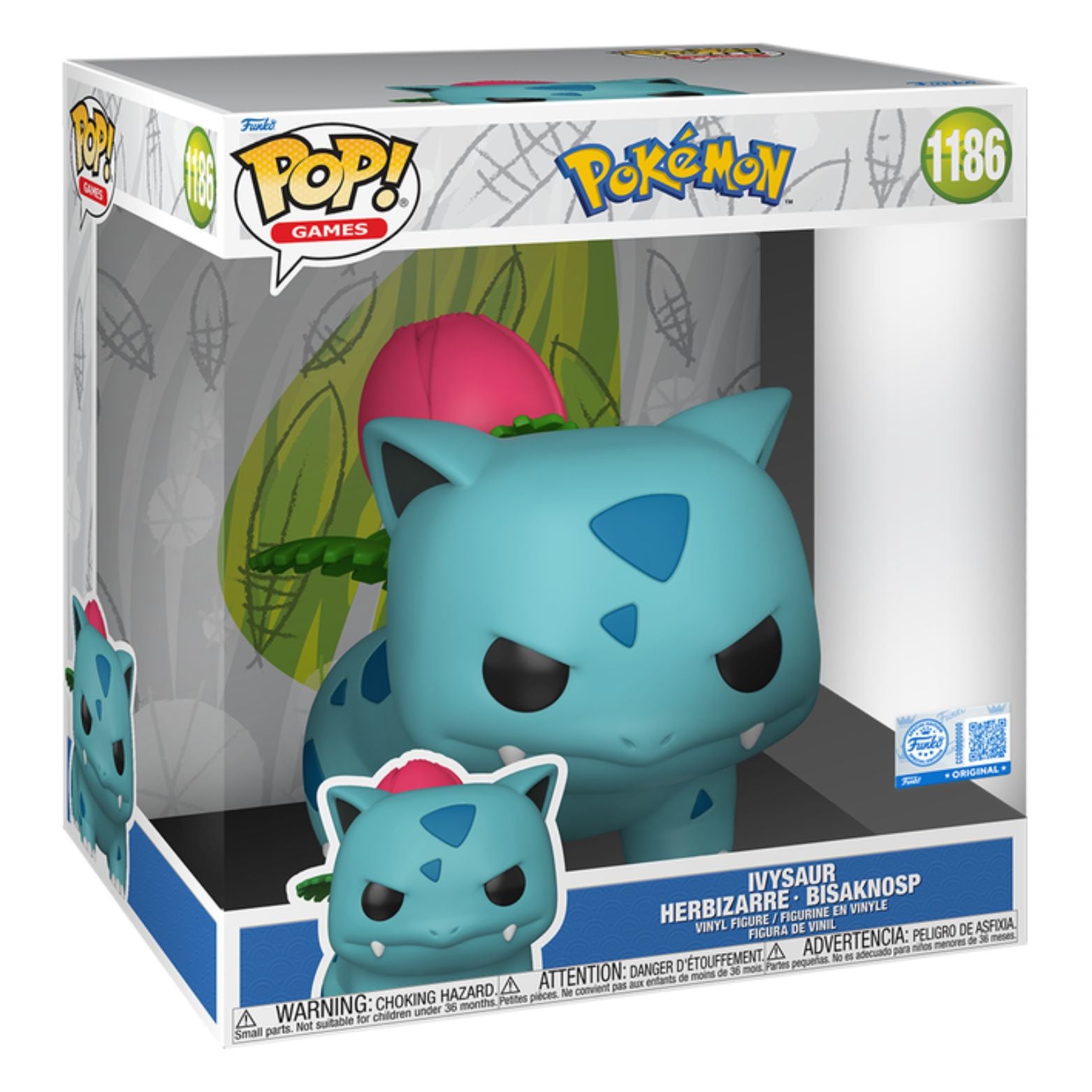 FUNKO POP! SUPER SIZED GAMES POKÉMON IVYSAUR FUNKO SPECIAL EDITION no1186