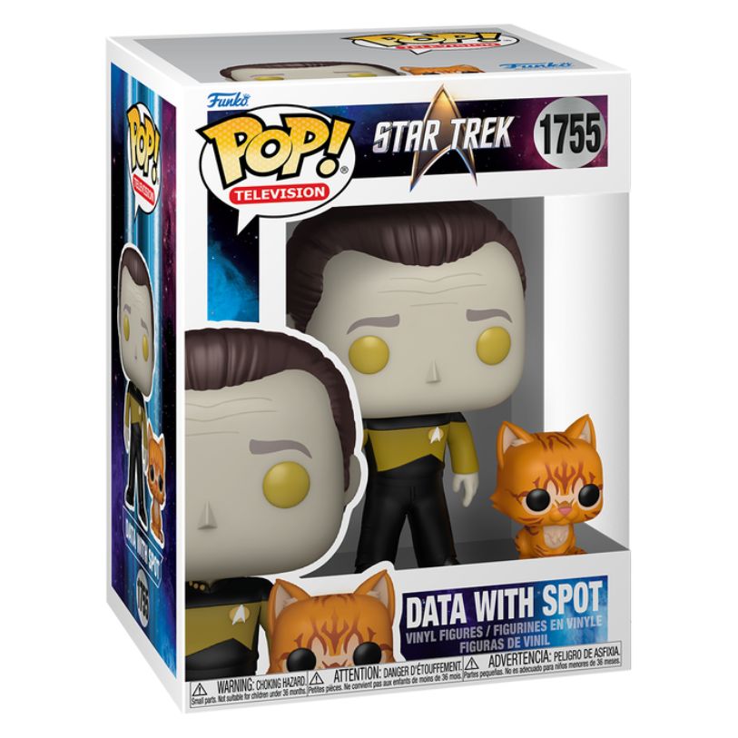 FUNKO POP! TELEVISION STAR TREK DATA WITH SPOT no1755