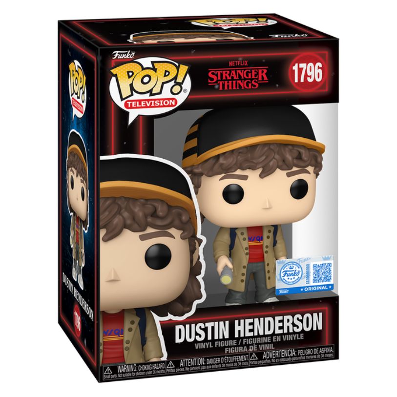 FUNKO POP! TELEVISION STRANGER THINGS DUSTIN HENDERSON WITH FLASHLIGHT FUNKO SPECIAL EDITION no1796