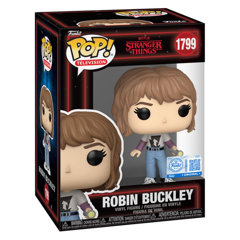 FUNKO POP! TELEVISION STRANGER THINGS ROBIN BUCKLEY WITH FLASHLIGHT FUNKO SPECIAL EDITION no1799