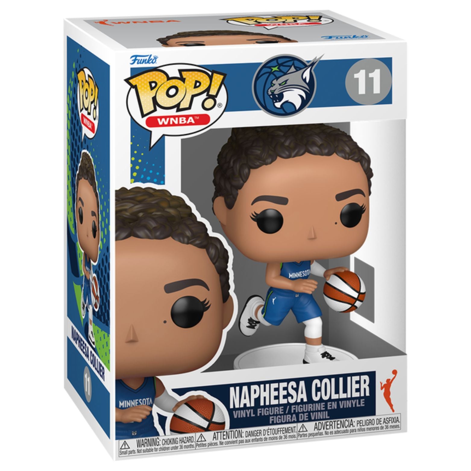 FUNKO POP! WNBA BASKETBALL MINNESOTA LYNX NAPHEESA COLLIER no11