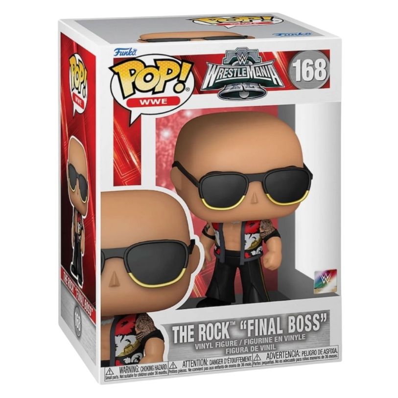 FUNKO POP! WWE WRESTLEMANIA THE ROCK "FINAL BOSS" FUNKO SPECIAL EDITION no168