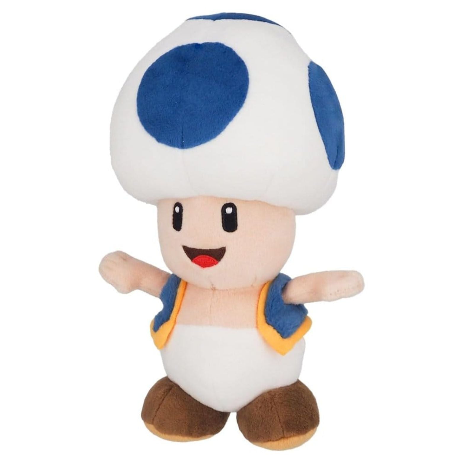 GOSEDJUR NINTENDO SUPER MARIO BLUE TOAD 17cm