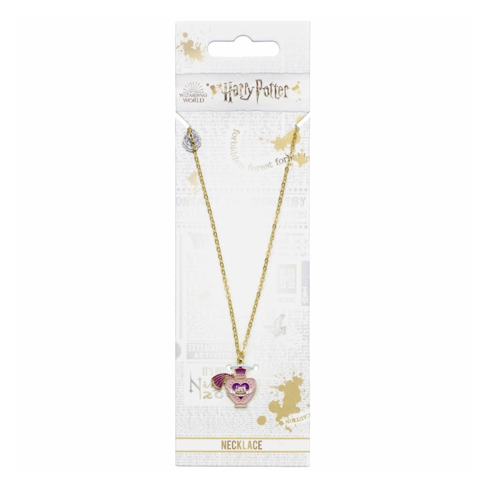 HALSBAND HARRY POTTER LOVE POTION GOLD PLATED