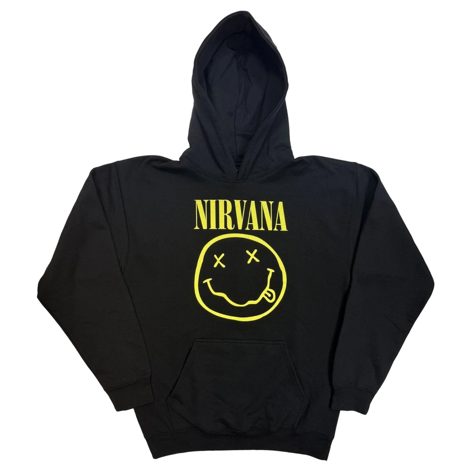 HOODIE NIRVANA YELLOW HAPPY FACE