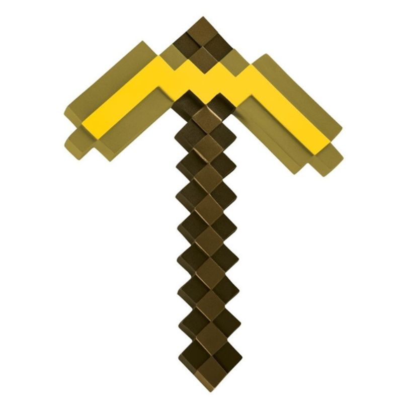 MINECRAFT GOLD PICKAXE 40cm