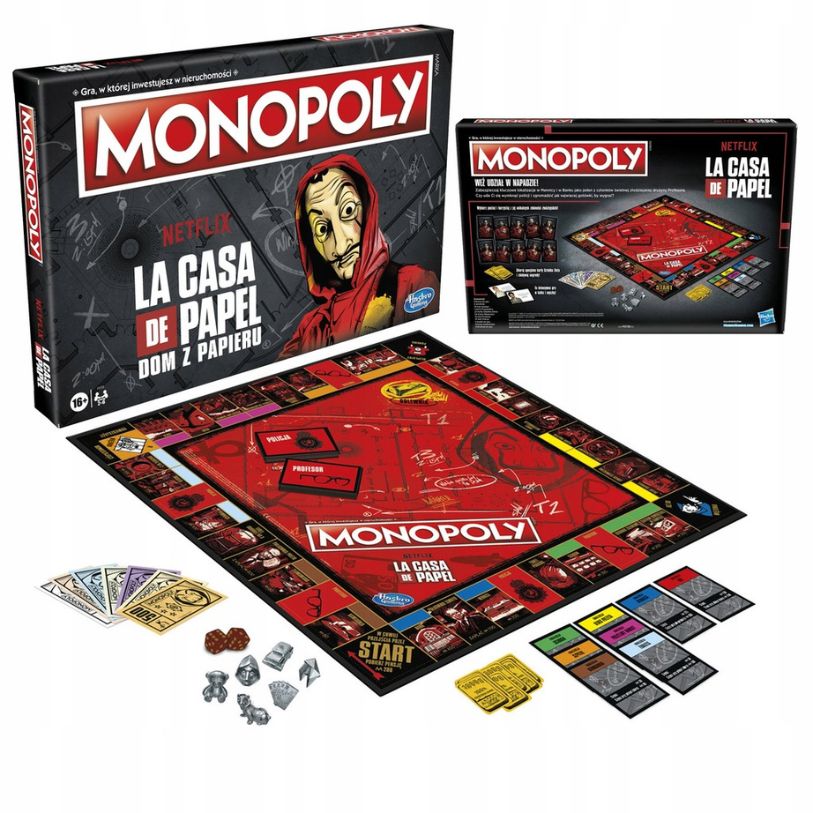 MONOPOL NETFLIX LA CASA DE PAPEL (ENGELSK VERSION)