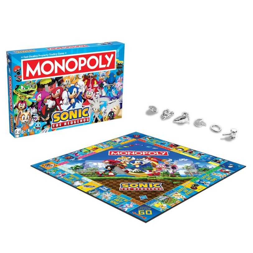 MONOPOL SONIC THE HEDGEHOG (ENGELSK VERSION)
