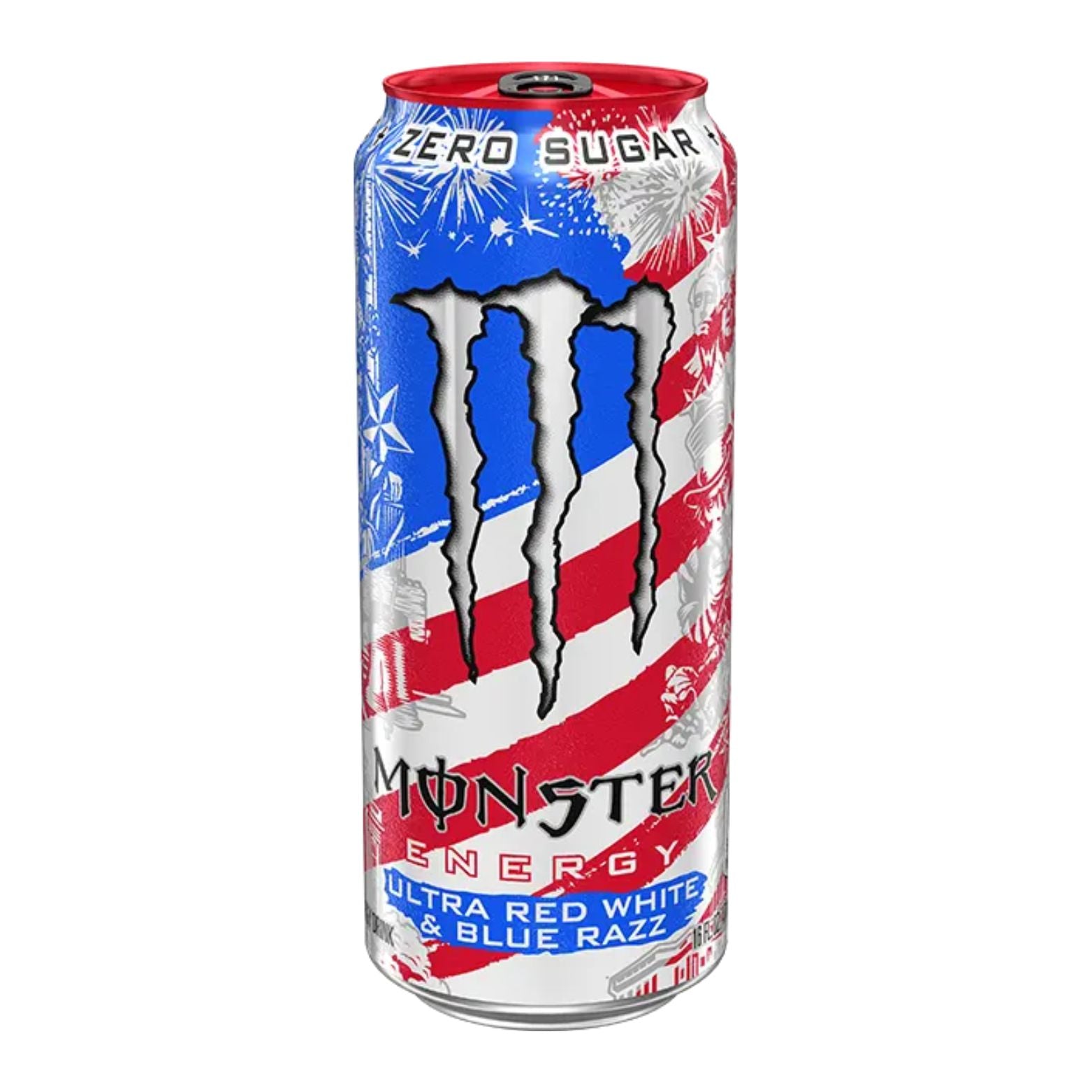 MONSTER ENERGY ULTRA RED WHITE & BLUE RAZZ 500ml