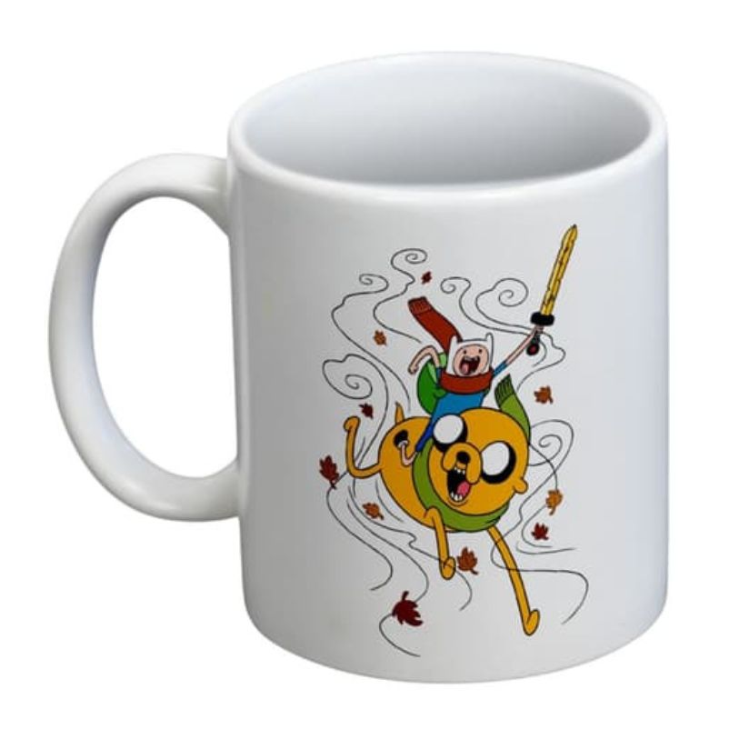 MUG ADVENTURE TIME LEAVES