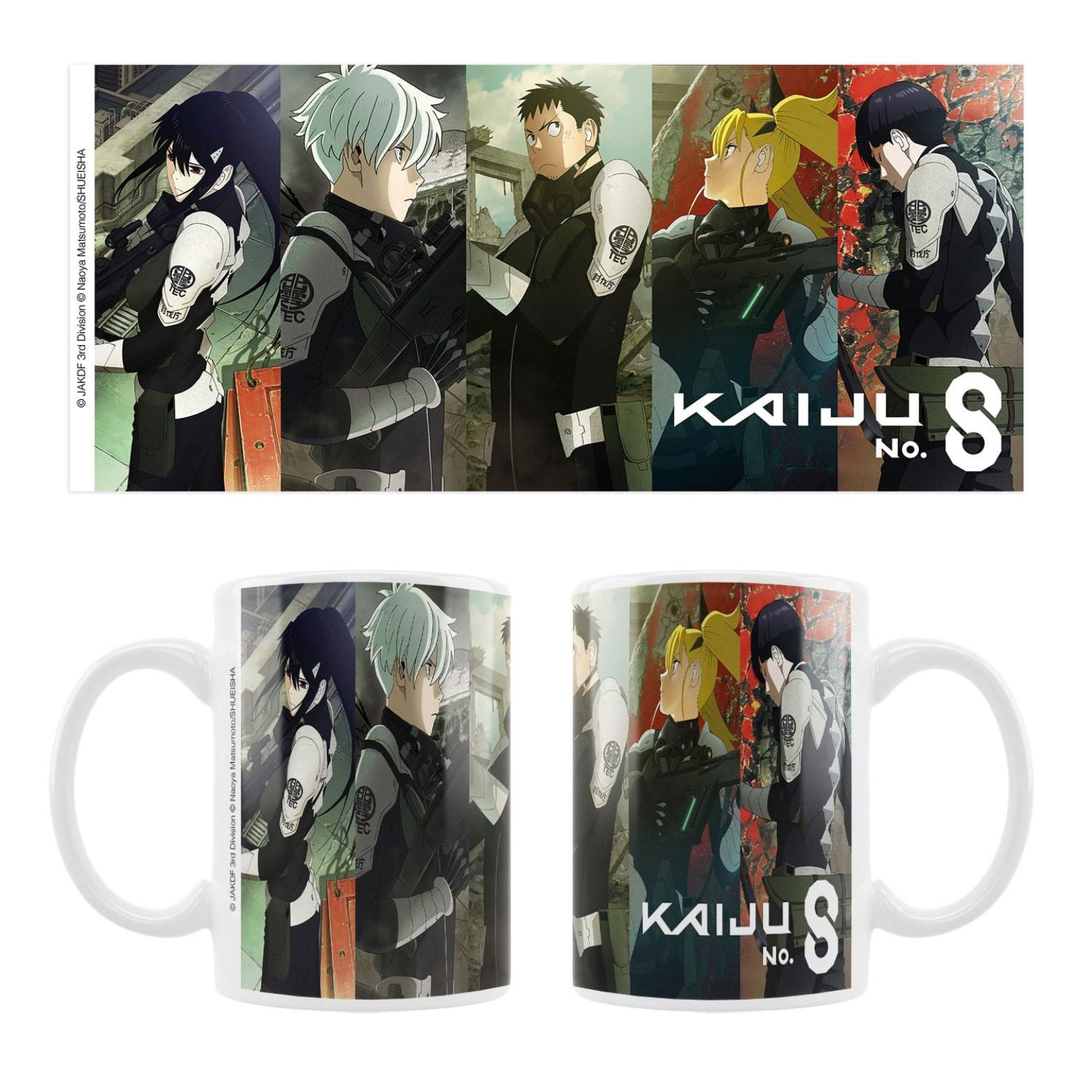 MUG KAIJU NO.8 MINA, RENO, KAFKA, KIKORU, HOSHINA