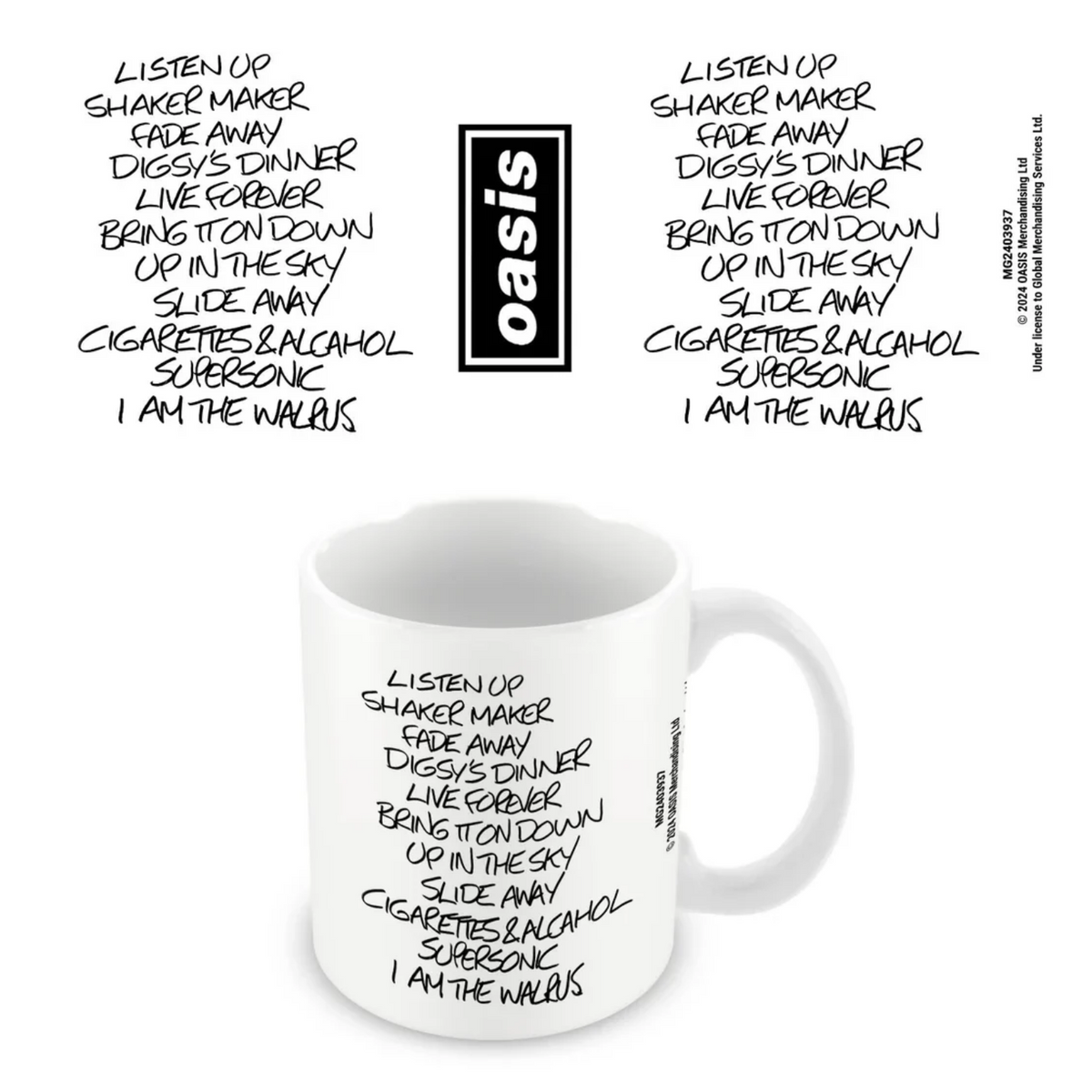 MUG OASIS SET LIST