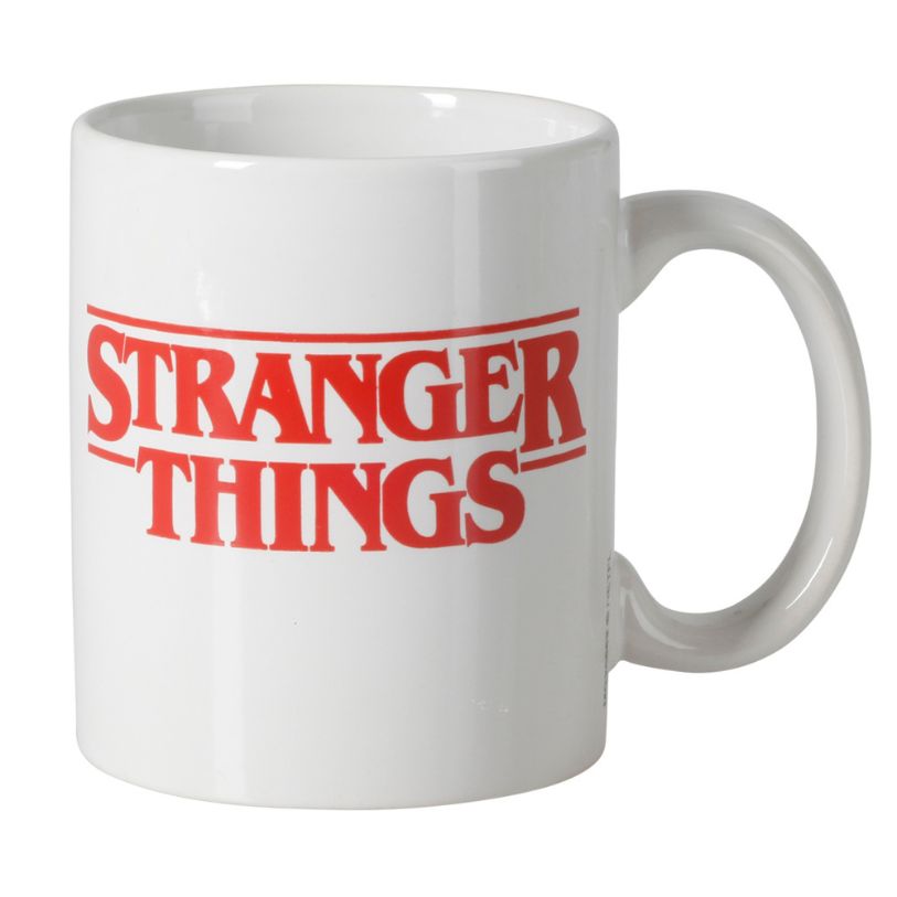 MUG STRANGER THINGS WHITE WITH LOGO
