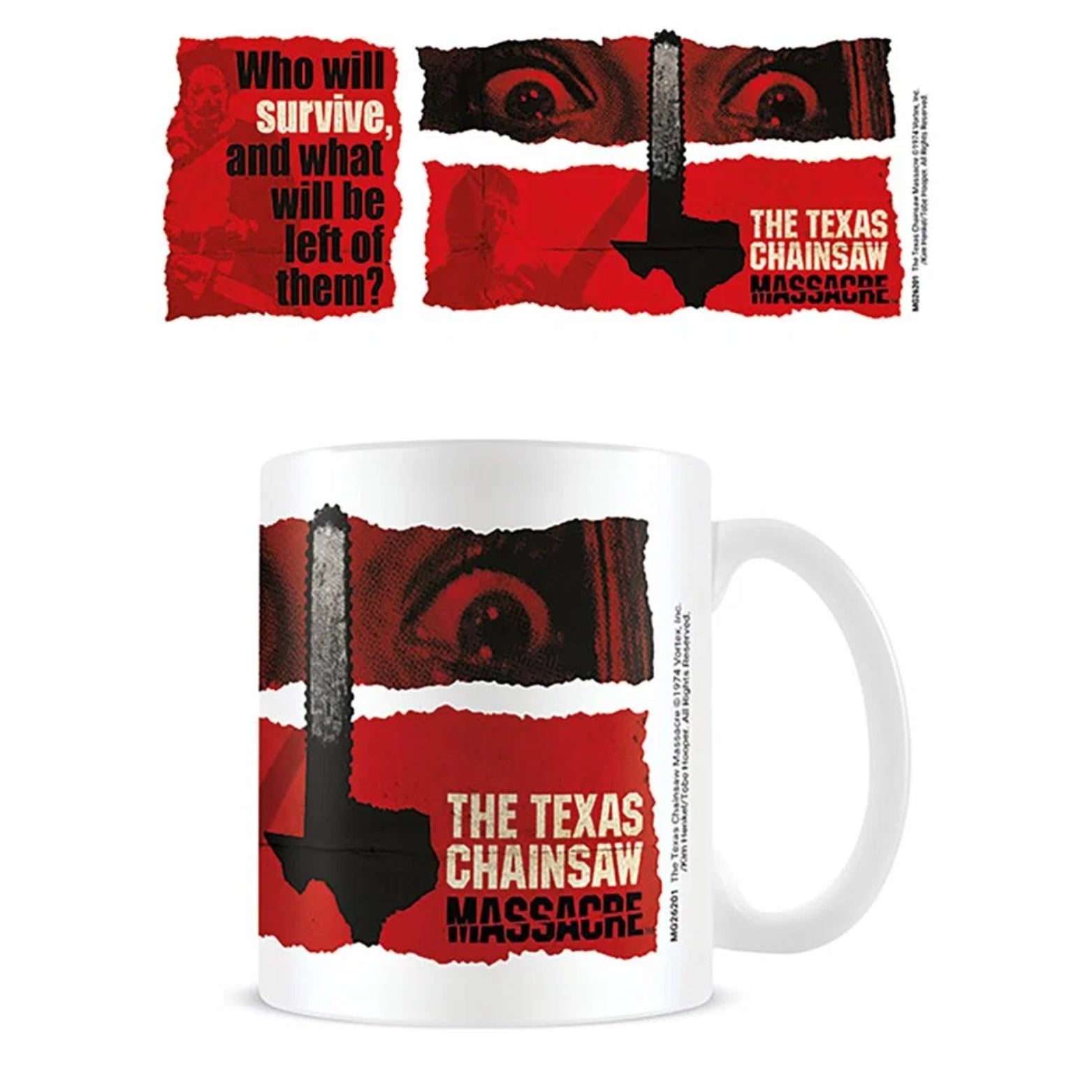 MUG TEXAS CHAINSAW MASSACRE NEWSPRINT