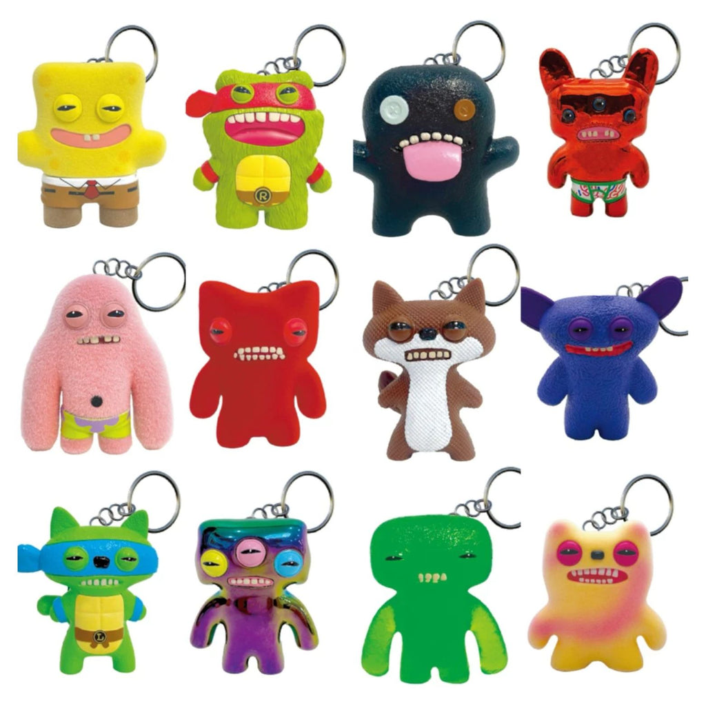 NYCKELRING BLIND BAG FUGGLER SPONGEBOB SQUAREPANTS & TEENAGE MUTANT NINJA TURTLES