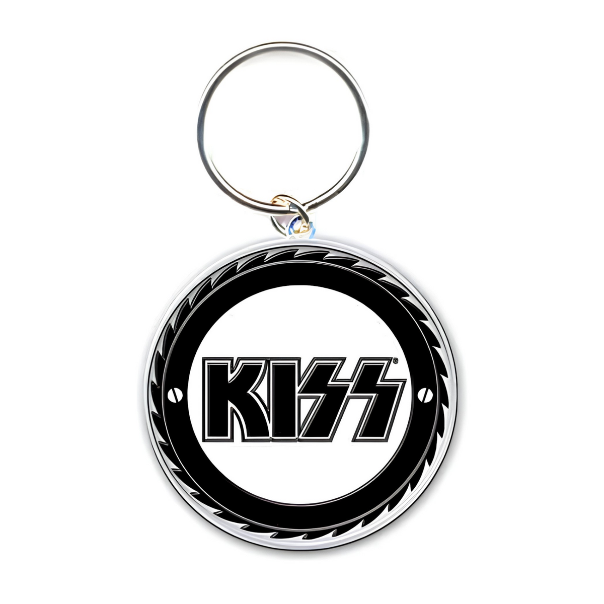 NYCKELRING KISS BUZZ SAW LOGO
