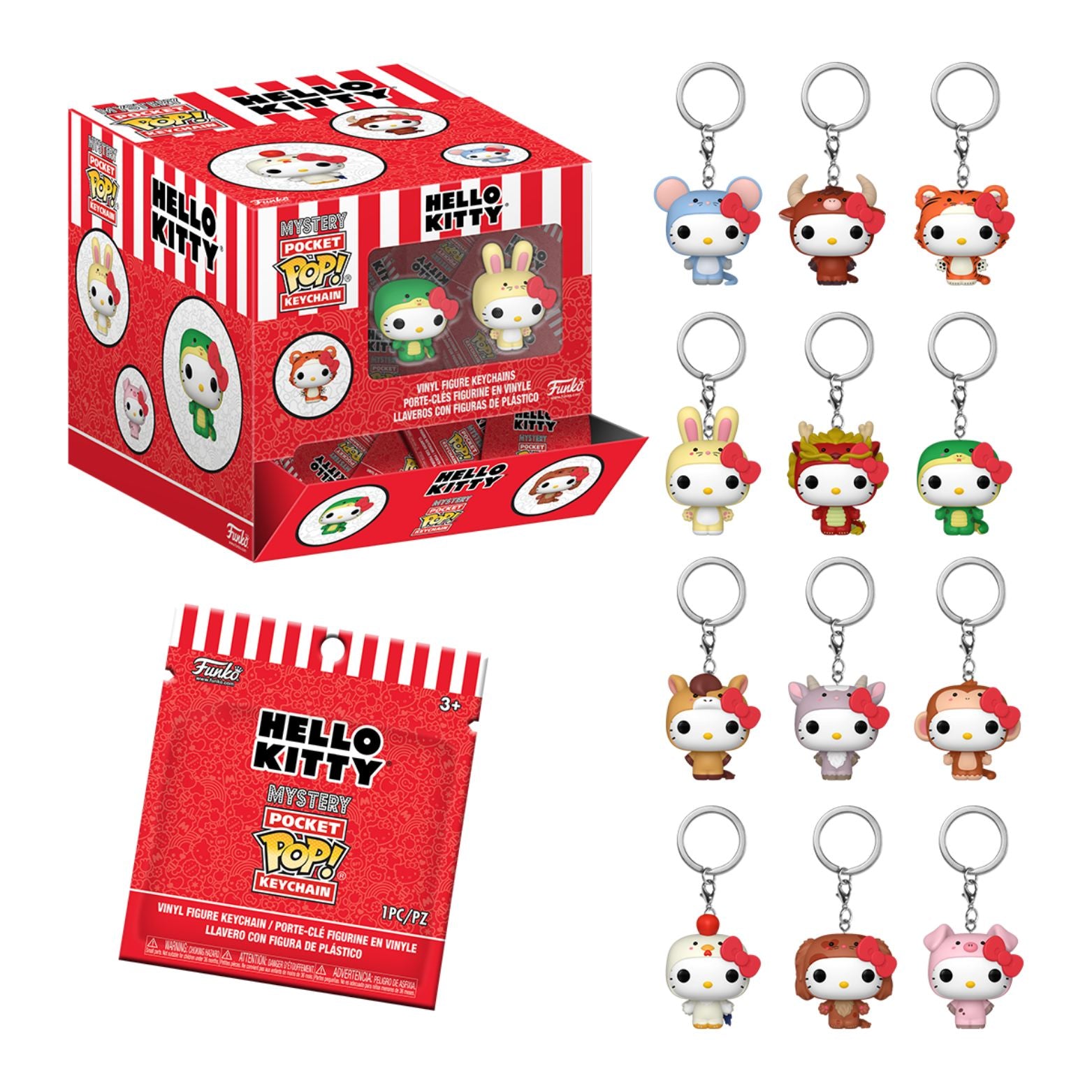 NYCKELRING MYSTERY POCKET POP! HELLO KITTY