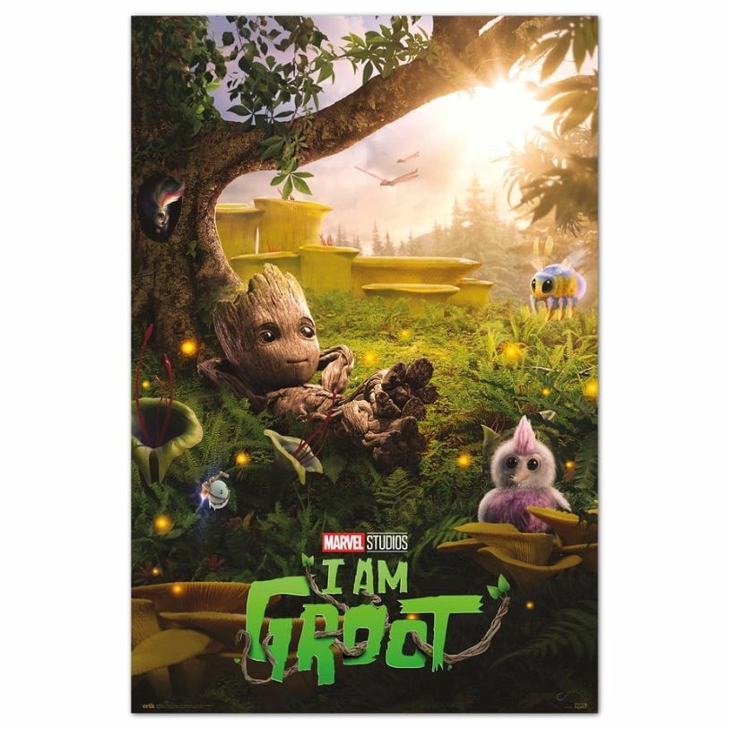 PAUS POSTER 61*91,5 MARVEL GROOT CHILL TIME