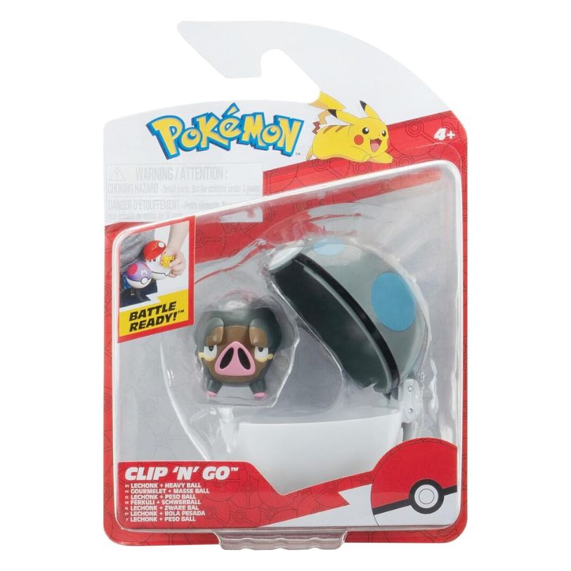 POKÉMON CLIP 'N' GO LECHONK WITH HEAVY BALL