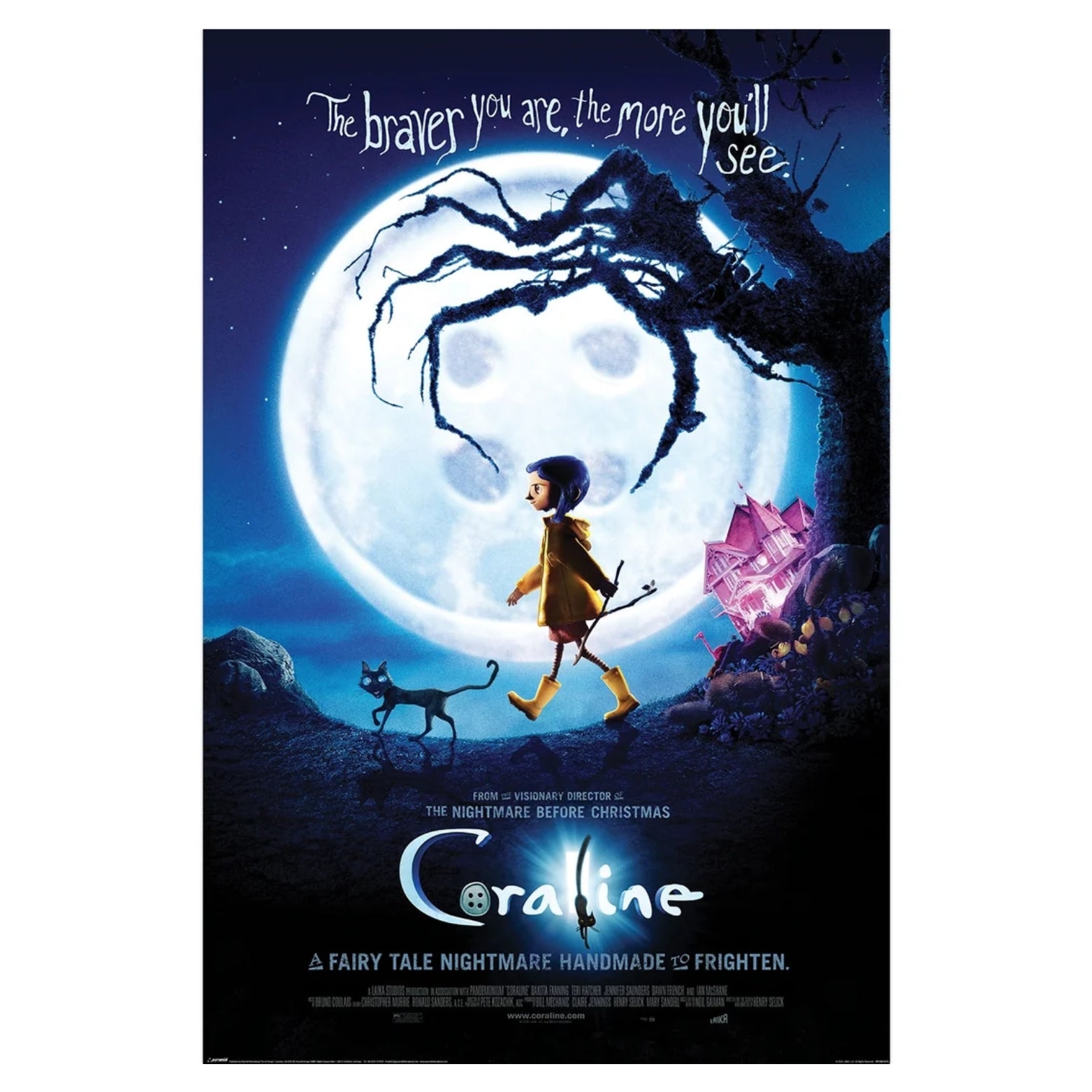 POSTER 61*91,5 CORALINE THE BRAVER YOU ARE THE MORE YOU'LL SEE no14