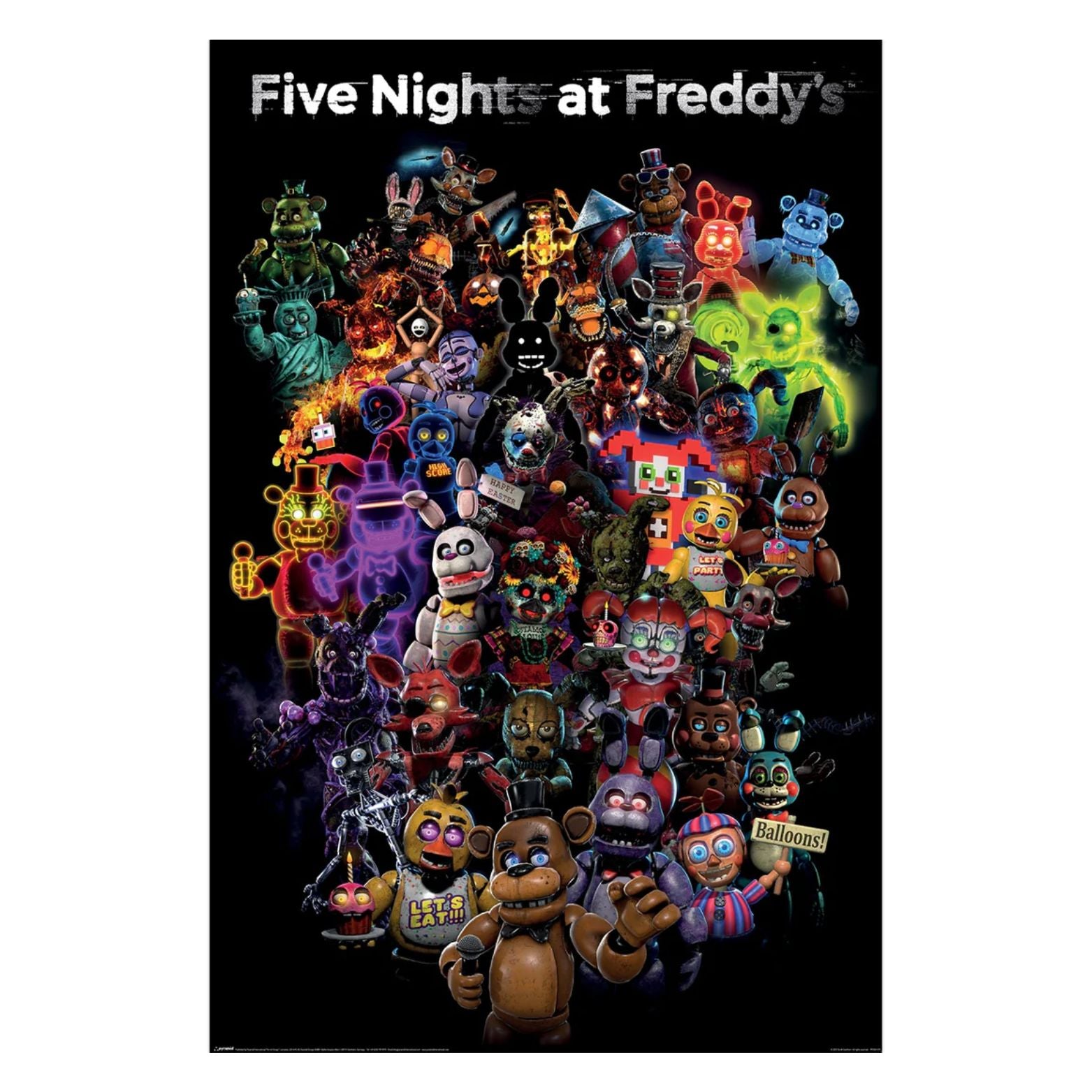 POSTER 61*91,5 FIVE NIGHT'S AT FREDDY'S COLLAGE no51