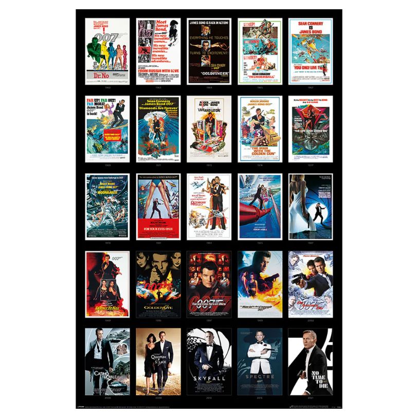 POSTER 61*91,5 JAMES BOND POSTER 25 FILMS no157