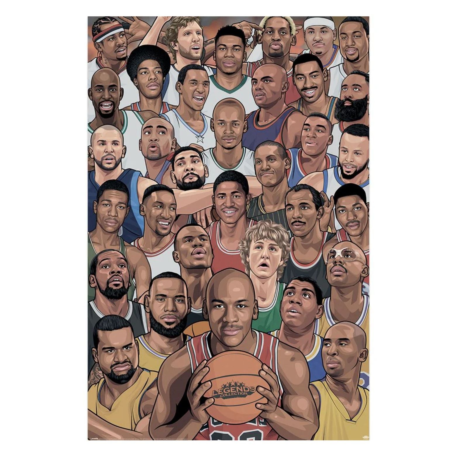 POSTER 61*91,5 LEGENDS BASKETBALL'S GREATEST no173