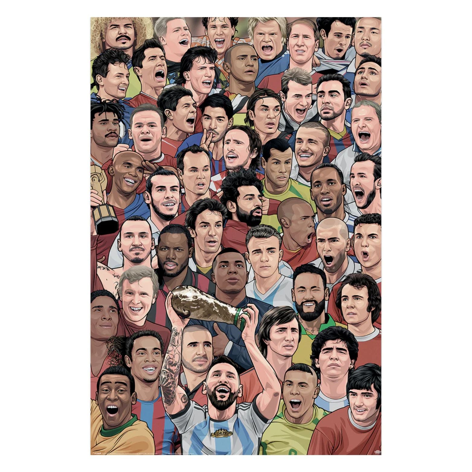 POSTER 61*91,5 LEGENDS FOOTBALL GREATEST no178
