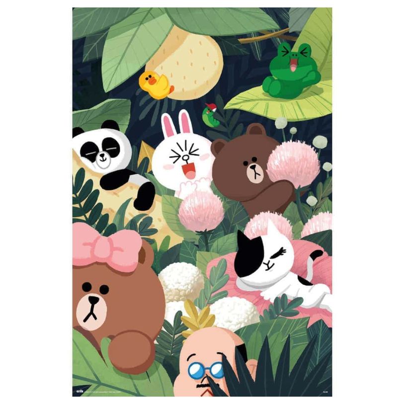POSTER 61*91,5 LINE FRIENDS JUNGLE no64
