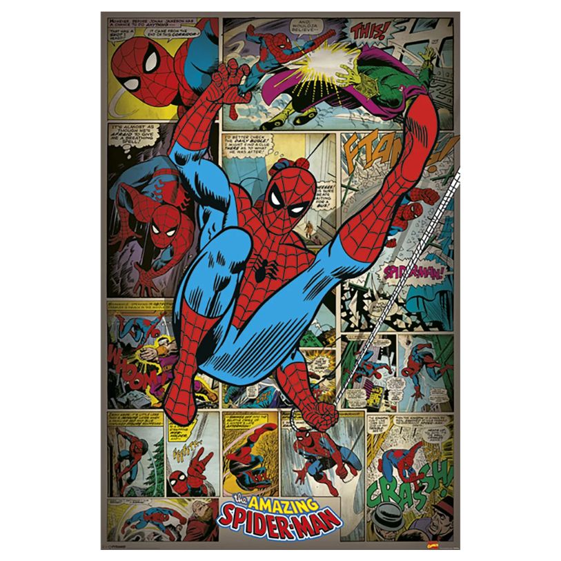 POSTER 61*91,5 MARVEL COMICS SPIDER-MAN RETRO no91