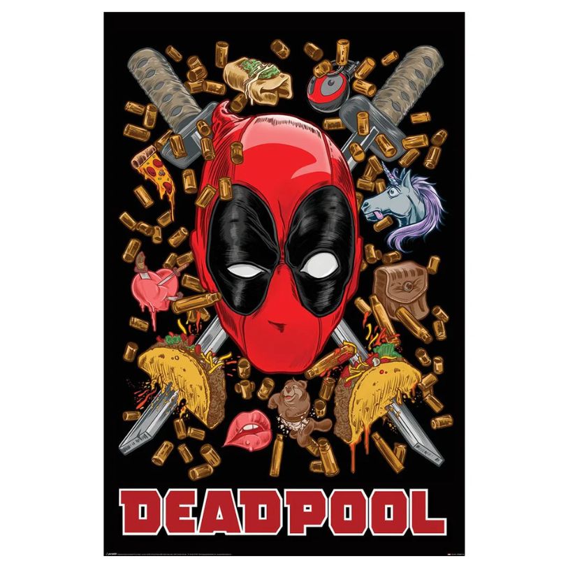POSTER 61*91,5 MARVEL DEADPOOL CHIMICHANGA no13