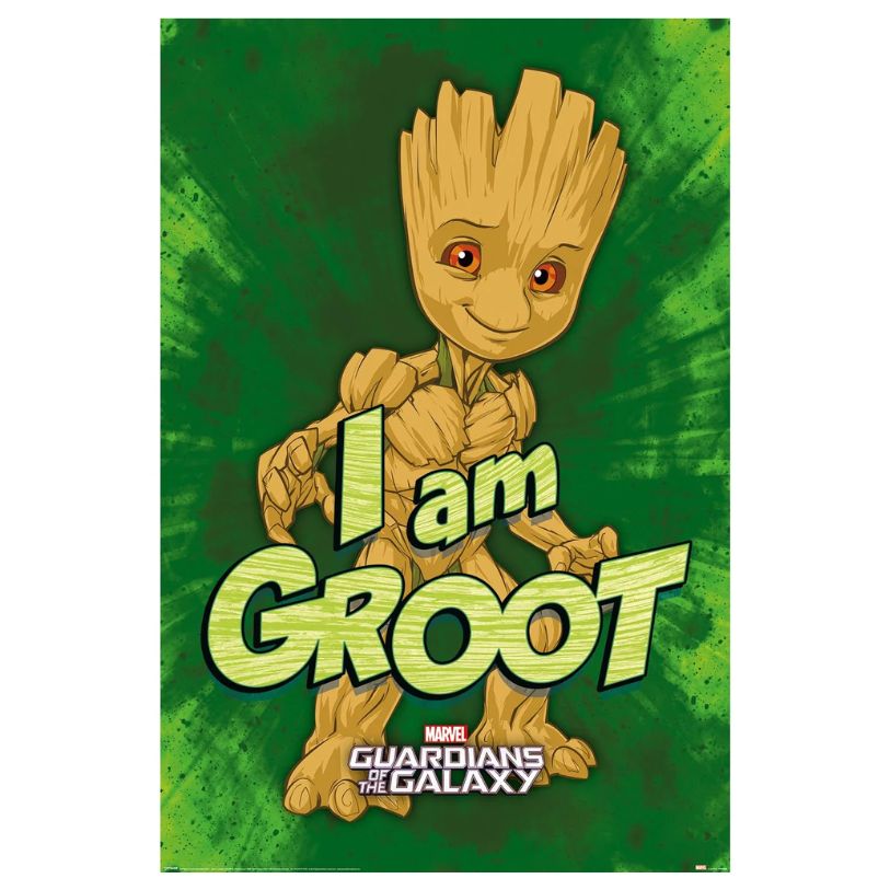 POSTER 61*91,5 MARVEL GUARDIANS OF THE GALAXY I AM GROOT no153