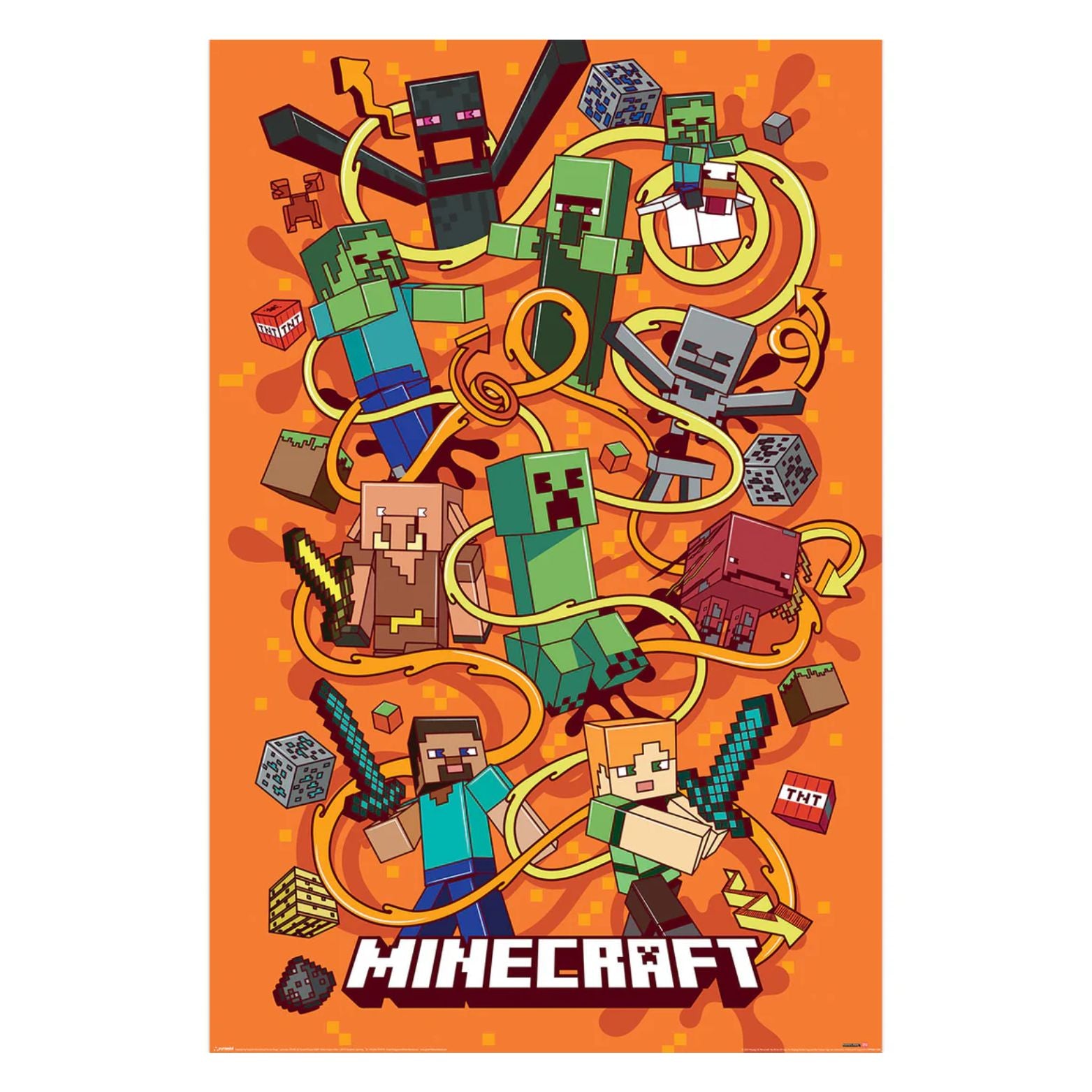 POSTER 61*91,5 MINECRFT FUNTAGE MONTAGE no121