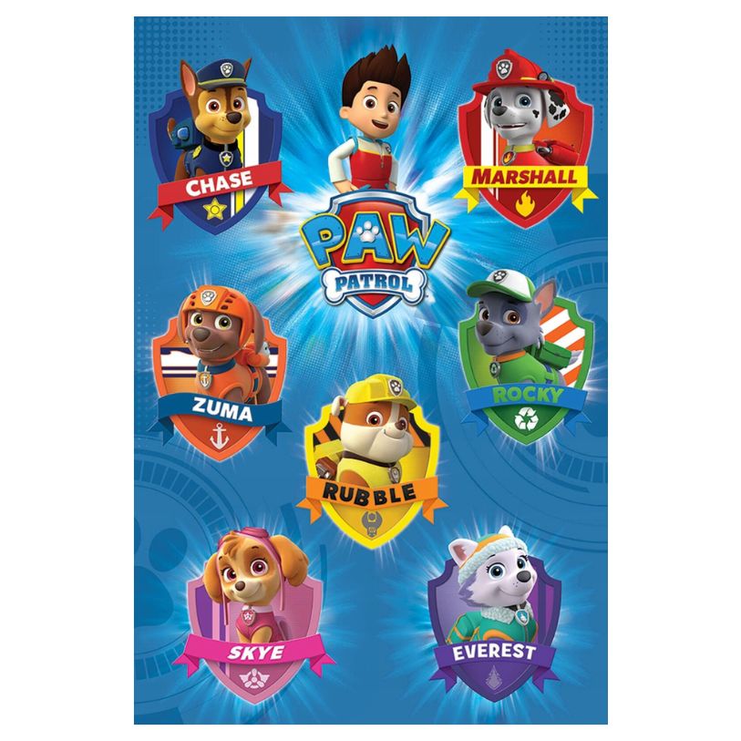 PAUS POSTER 61*91,5 PAW PATROL CREST