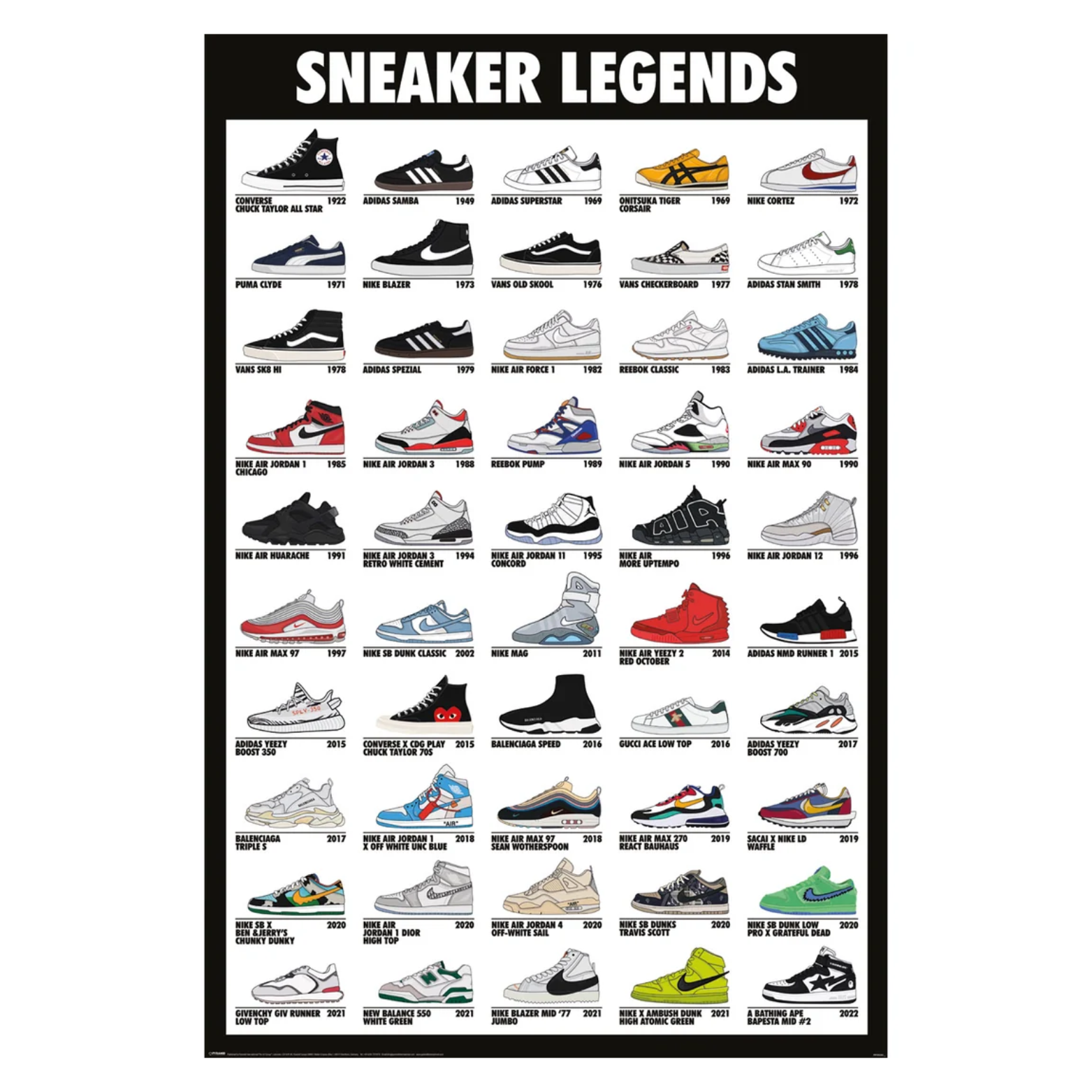 POSTER 61*91,5 SNEAKER LEGENDS no157